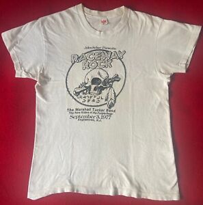 Vintage Grateful Dead 1977 Concert Tour T-Shirt Size M Kelley Mouse Cyclops logo
