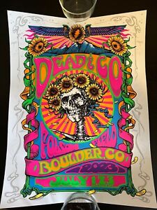 Dead And Company Folsom Field Boulder Final Tour July 1,2,3 Bertha UV Poster 555