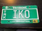 GRATEFUL DEAD LICENSE PLATE IKO VERMONT 1986 HEY NOW "AS RARE AS THEY COME"