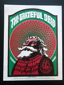 1966 Grateful Dead/Steve Miller Original Handbill Hippie Santa Claus FD-40-OHB-A