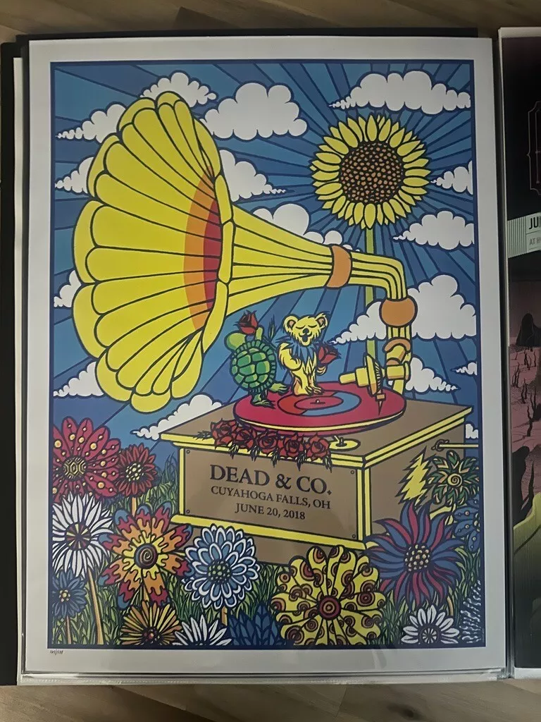 Dead And Company Poster Blossom Cuyahoga Falls OH 6/20/18 Print 2018 Hughes CoOp