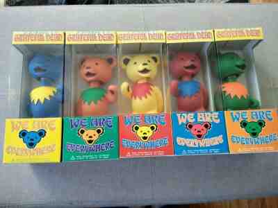 Grateful Dead Funko Wacky Wobblers Bobble Pop Dancing Bears Full Set Rare 