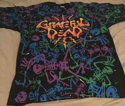Vintage Grateful Dead 1990s Dead Zone Double Sided Graphic T shirt XL Mint Rare