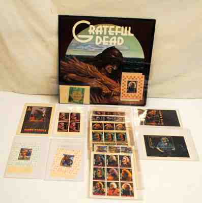 Lot of International Collectors Society Jerry Garcia Grateful Dead Stamps COA