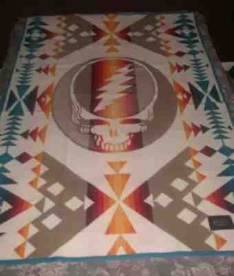 Pendleton Wool Blanket Grateful Dead STEAL YOUR FACE Fare Thee Well 50th anniver