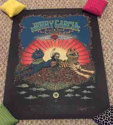 Marq Spusta Bed Of Roses Jerry Garcia Poster Print Grateful Dead