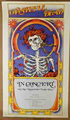 RARE GRATEFUL DEAD POSTER Ohio Theater 1971 Mouse Kelley Fillmore Avalon BG FD