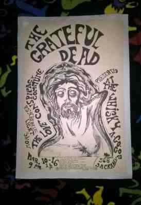 VTG 1967 Grateful Dead Whisky a Go-Go Fillmore-Era Concert Poster -14 DAY RETURN