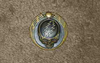 Owsley Stanley Bronze Grateful Dead Steal Your Face Belt Buckle