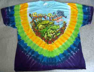 Authentic BOBBY & PHIL DUO Tye-Dye 2018 Tour Shirt 3XL tie bob weir lesh dead