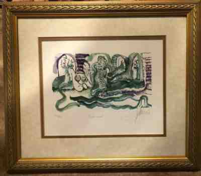 Jerry Garcia Art Print - “Courtyard” - Signed W/ COA - #142/500 -framed