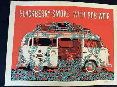 Bob Weir Blackberry Smoke Poster Screen Print TRI STUDIO 2013 SIGNED S/N #xx/250