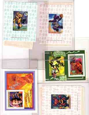 Large Collection 106 Stamps Jerry Garcia Grateful Dead with COA and Sleeves Lot3