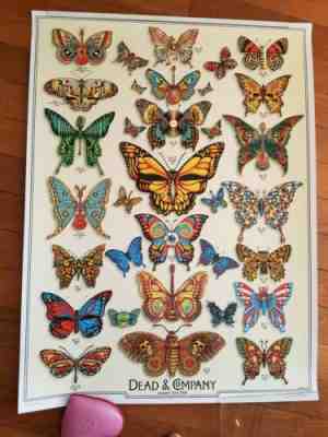 Dead and Company ???? Summer 2019 Butterfly Poster - #1749/9050 - Signed by EMEK