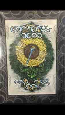 Michael Everett original sketch for The Grateful Dead's Fall Tour 1995