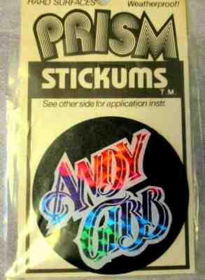 RARE 1970'S PRISM STICKUMS BAND ANDY GIBB Old Stock Decal ROCK Sticker 
