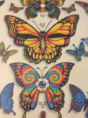 DEAD & COMPANY poster 2019 Concert VIP Tour EMEK Print Butterfly Grateful Weir
