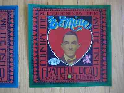 FILLMORE POSTER era GRATEFUL DEAD 1968 Carousel green variant poster