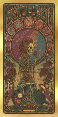 Luke Martin Grateful Dead GOLD FOIL PURPLE VARIANT Bottleneck Gallery Limited