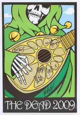 MINT & SIGNED The Dead 2009 Northeast Tour Gary Houston Poster Grateful Dead