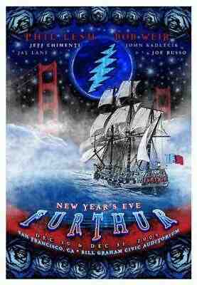 FURTHUR GRATEFUL DEAD SF NYE 2009 CONCERT POSTER SILKSCREEN ORIGINAL SWOPE