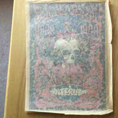 Vintage 1960s grateful dead Quicksilver  iron on t shirt transfer 