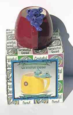 Grateful Dead Officially Licensed Mug Dancing Bear Teal Sunflower