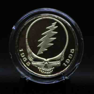 Rare 2000 Grateful Dead 1oz .9999 Fine Gold Coin with Wood Box & COA #42 [02DUD]