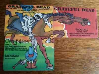 GRATEFUL DEAD MAY 1992 BACKSTAGE PASS PUZZLE CAL EXPO PONY EXPRESS REONEGRO (3)