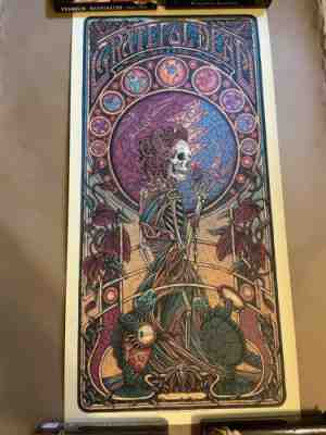 Luke Martin (Suburban Avenger) Grateful Dead Purple Variant Poster and Mini Bolt