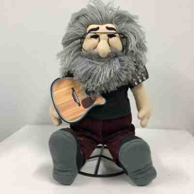 Vintage Grateful Dead JERRY GARCIA Plush Doll Guitar 18" Blue Liquid GUND Stand