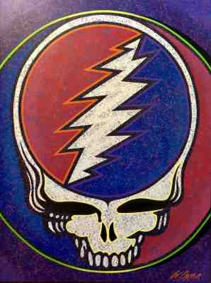 Grateful Dead Logo Art Giclee on Stretched Canvas Signed by Artist Bill Lopa /LE
