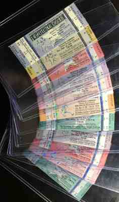 GRATEFUL DEAD TICKETS UNUSED RARE COMPLETE COLLECTION CANCELED FALL TOUR 1995