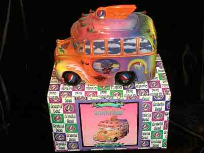 Grateful Dead Bus Cookie Jar, Vandor no. 5605/10k 1998 -  NEW in Original Box 