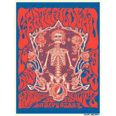 Grateful Dead American Beauty 50th Anniversary Print (Numbered) - SOLD OUT