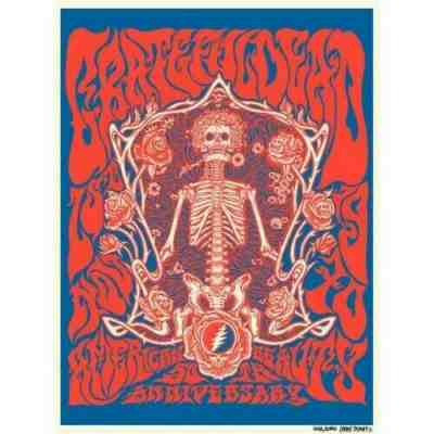 Grateful Dead - American Beauty 50th Anniversary Print by Liane Plant - Sold Out