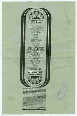JIMI HENDRIX ULTRARARE Allman Brothers GRATEFUL DEAD Orig 1969 Concert Handbill 