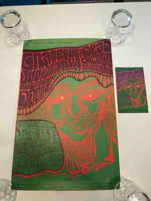 Grateful Dead POSTER/POSTCARD Doors Fillmore BG45 Wes Wilson