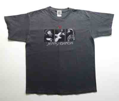 Grateful Dead Shirt T Shirt Jerry Garcia Travis Bean Guitar Photos JGB JG 2005 L