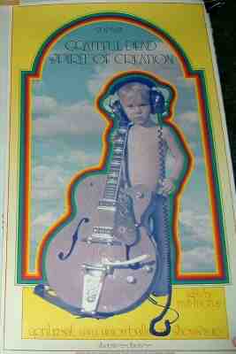 THE GRATEFUL DEAD UNIVERSITY OF UTAH BALLROOM 1969 CONCERT POSTER SALT LAKE CITY