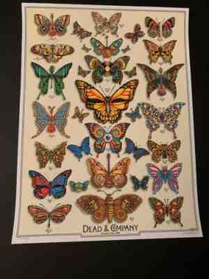 DEAD & COMPANY poster 2019 Concert VIP Tour EMEK Print Butterfly Grateful Weir