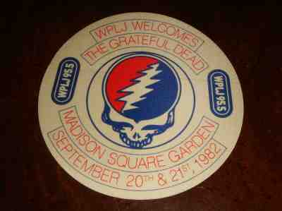 Rare GRATEFUL DEAD BACKSTAGE PASS OTTO Madison Square Garden NYC 9/20/1982