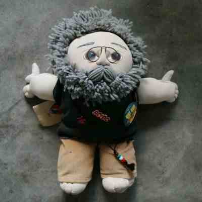 Jerry Garcia 1986 Steal your Heart Handmade Doll w/ Tag Rare Grateful Dead