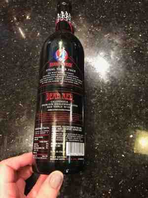 Greatful Dead Dealcoholized Bottle of Wine (Release Date July 4, 1996)