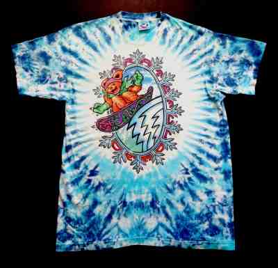 Grateful Dead Shirt T Shirt Vintage 1994 Snowboarding Ski Bears Tie Dye GDM XL