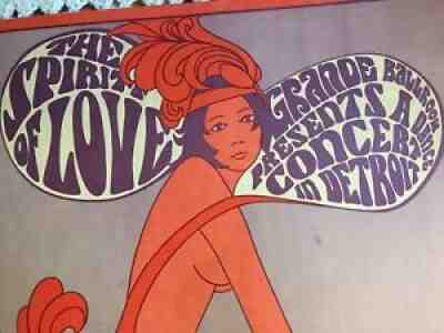 1967 Grande Ballroom Poster Uncle Russ Gibb Fillmore Family Avalon Era
