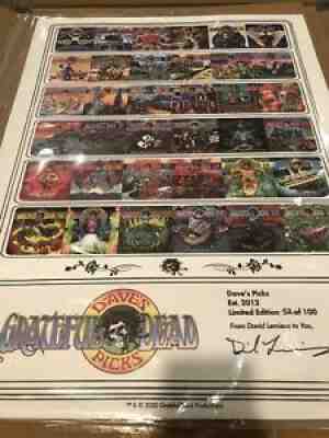 Grateful Dead Poster Dave's Picks Vol. 1-36 Limited Edition Print #52/100