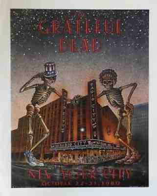 Grateful Dead Radio City Music Hall 1980 First Printing
