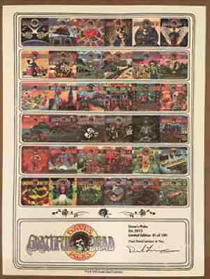 Grateful Dead CD DAVE'S PICKS LTD ED PRINT Poster NUMBERED/SIGNED - SOLD OUT OOP