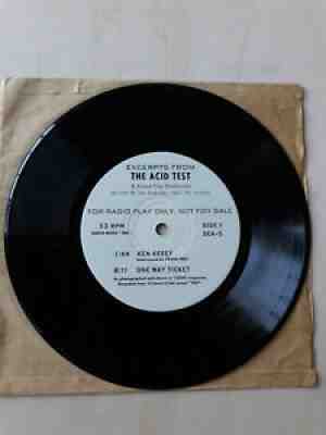 Grateful Dead Acid Test 7" Ken Kesey Promo Record Insanely Rare MINT Unplayed